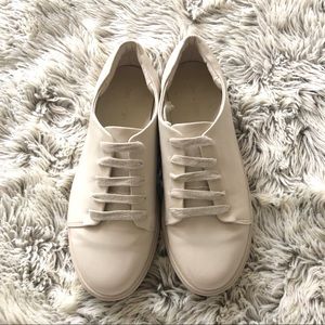 Oak + Fort Women Cream Sneakers Shoes 7
